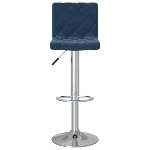 vidaXL Bancos de bar 2 pcs veludo azul