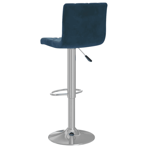 vidaXL Bancos de bar 2 pcs veludo azul