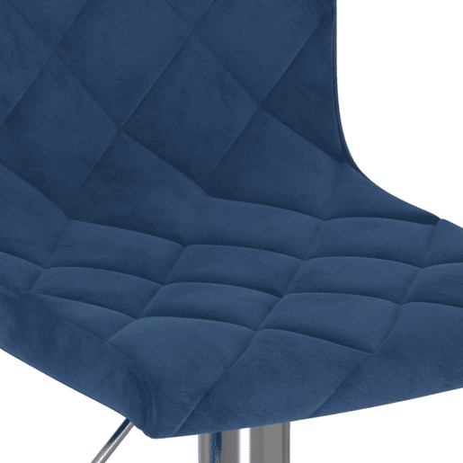 vidaXL Bancos de bar 2 pcs veludo azul