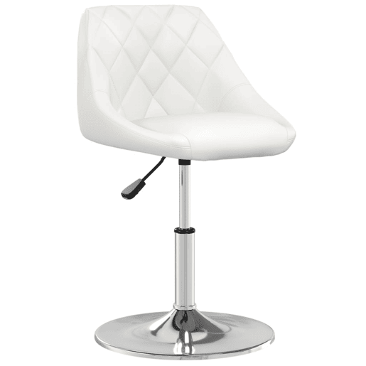 vidaXL Banco de bar couro artificial branco vidaXL Banco de bar couro artificial branco