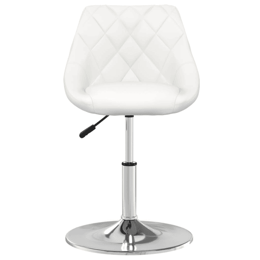 vidaXL Banco de bar couro artificial branco vidaXL Banco de bar couro artificial branco