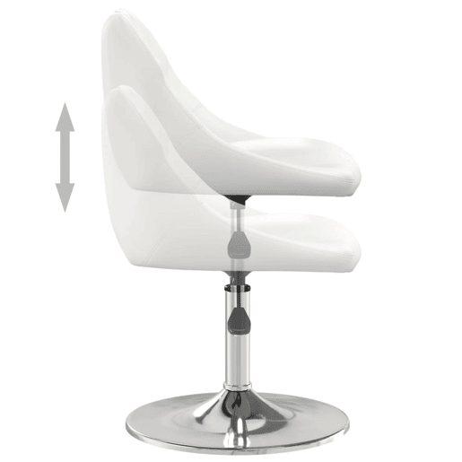 vidaXL Banco de bar couro artificial branco vidaXL Banco de bar couro artificial branco