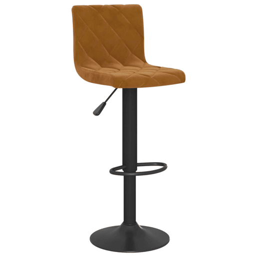 vidaXL Bancos de bar 2 pcs veludo castanho