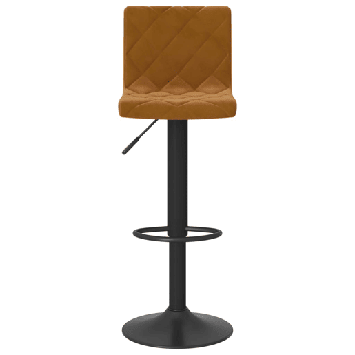 vidaXL Bancos de bar 2 pcs veludo castanho