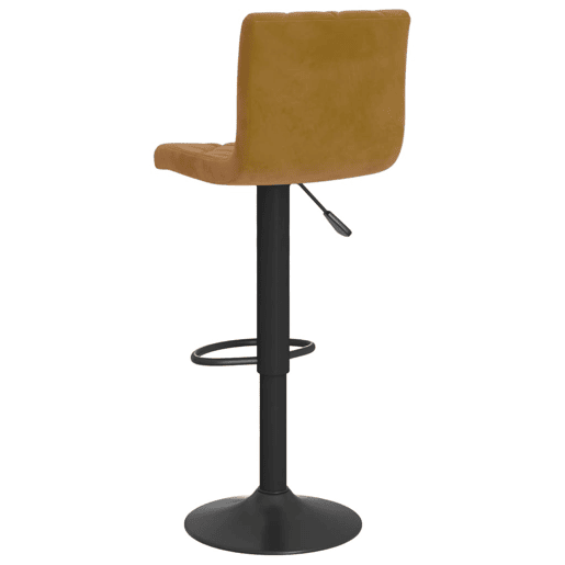vidaXL Bancos de bar 2 pcs veludo castanho