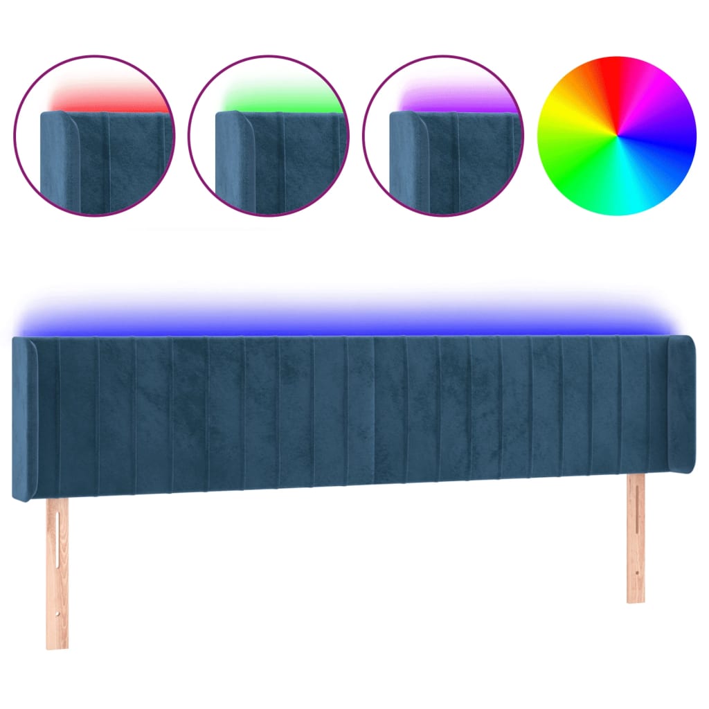 Cabecero Con Led 163 Azul