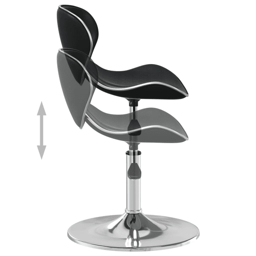 vidaXL Banco de bar couro artificial preto