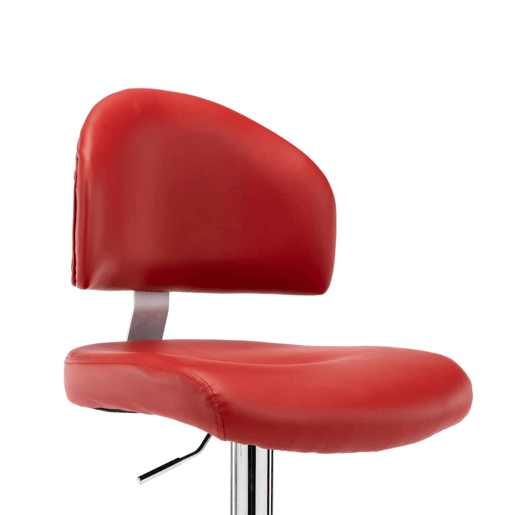 vidaXL Bancos de bar 2 pcs couro artificial vermelho tinto