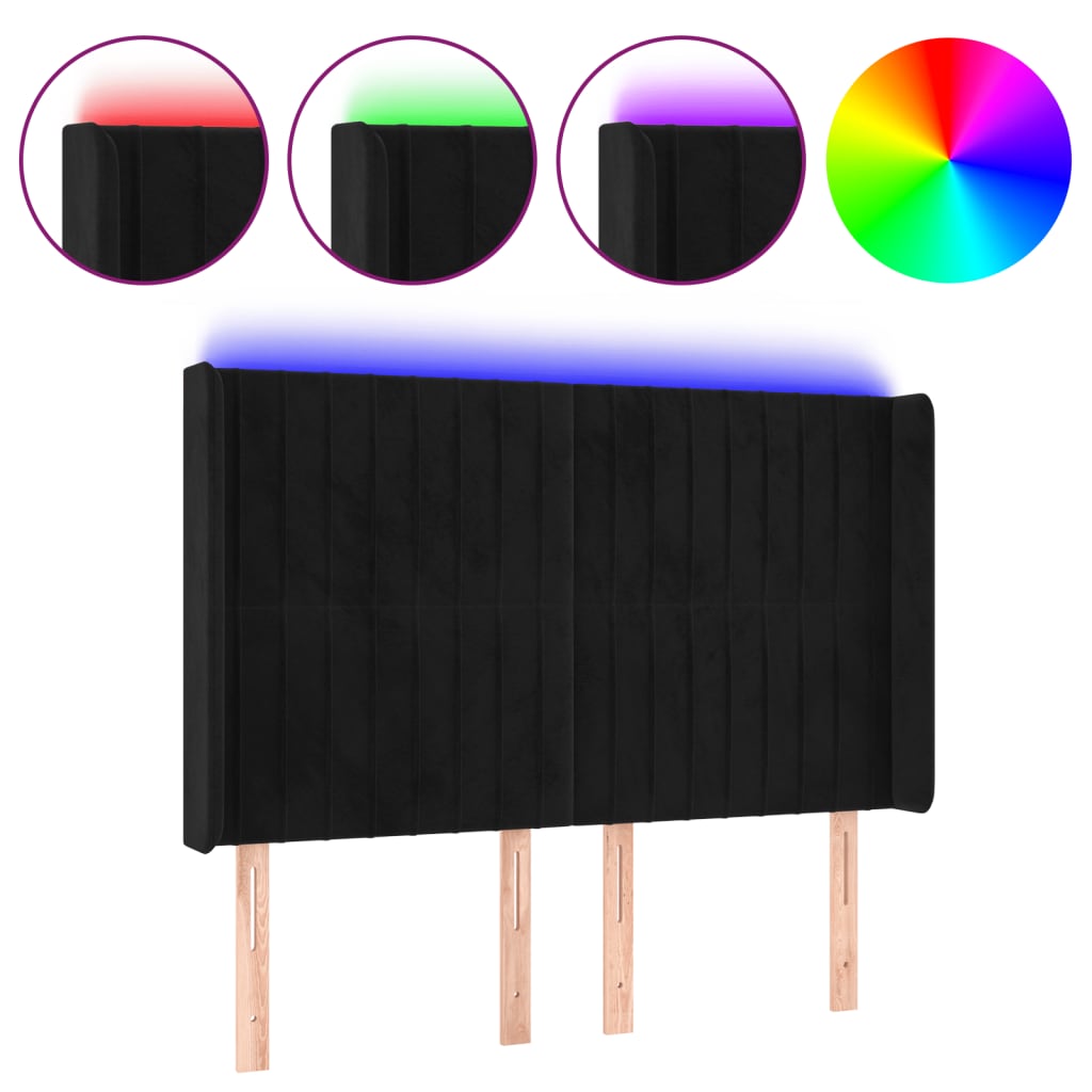 Cabecero Con Led 147 Negro