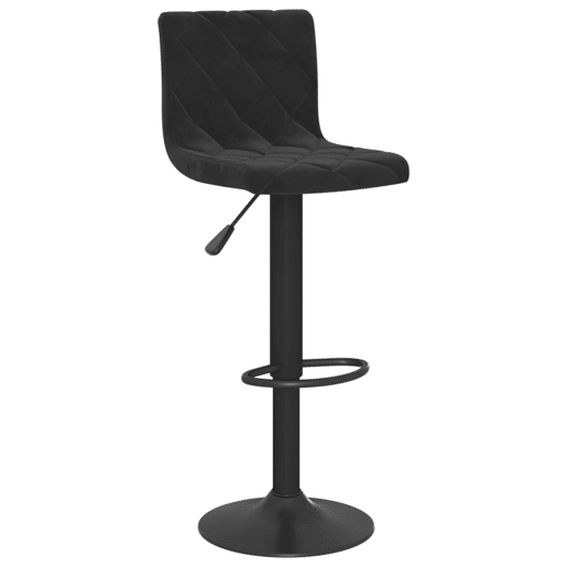 vidaXL Bancos de bar 2 pcs veludo preto