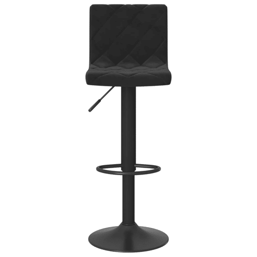 vidaXL Bancos de bar 2 pcs veludo preto
