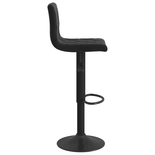 vidaXL Bancos de bar 2 pcs veludo preto