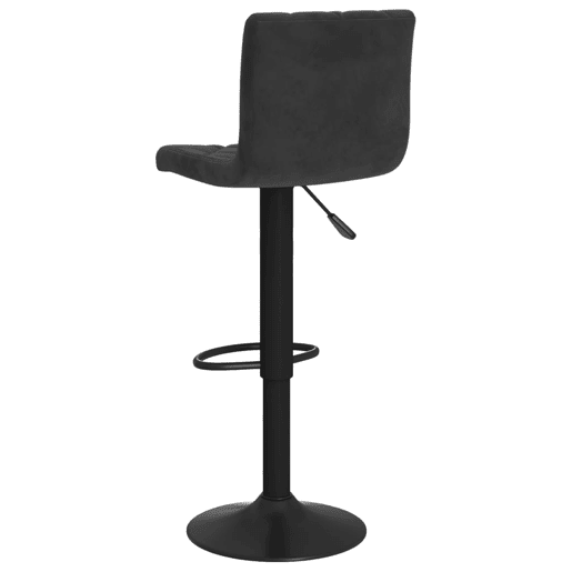 vidaXL Bancos de bar 2 pcs veludo preto
