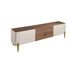 ANGEL CERDA Mueble TV, acero pulido 200 ANGEL CERDA Mueble TV, acero pulido 200 Nogal