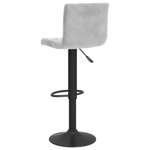 vidaXL Bancos de bar 2 pcs veludo cinzento-claro