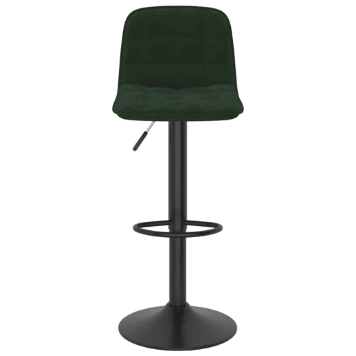 vidaXL Bancos de bar 2 pcs veludo verde-escuro vidaXL Bancos de bar 2 pcs veludo verde-escuro