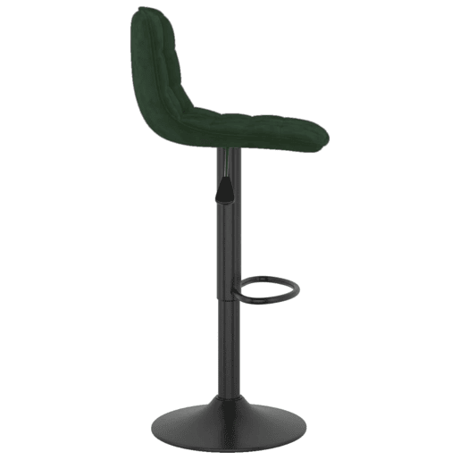 vidaXL Bancos de bar 2 pcs veludo verde-escuro vidaXL Bancos de bar 2 pcs veludo verde-escuro