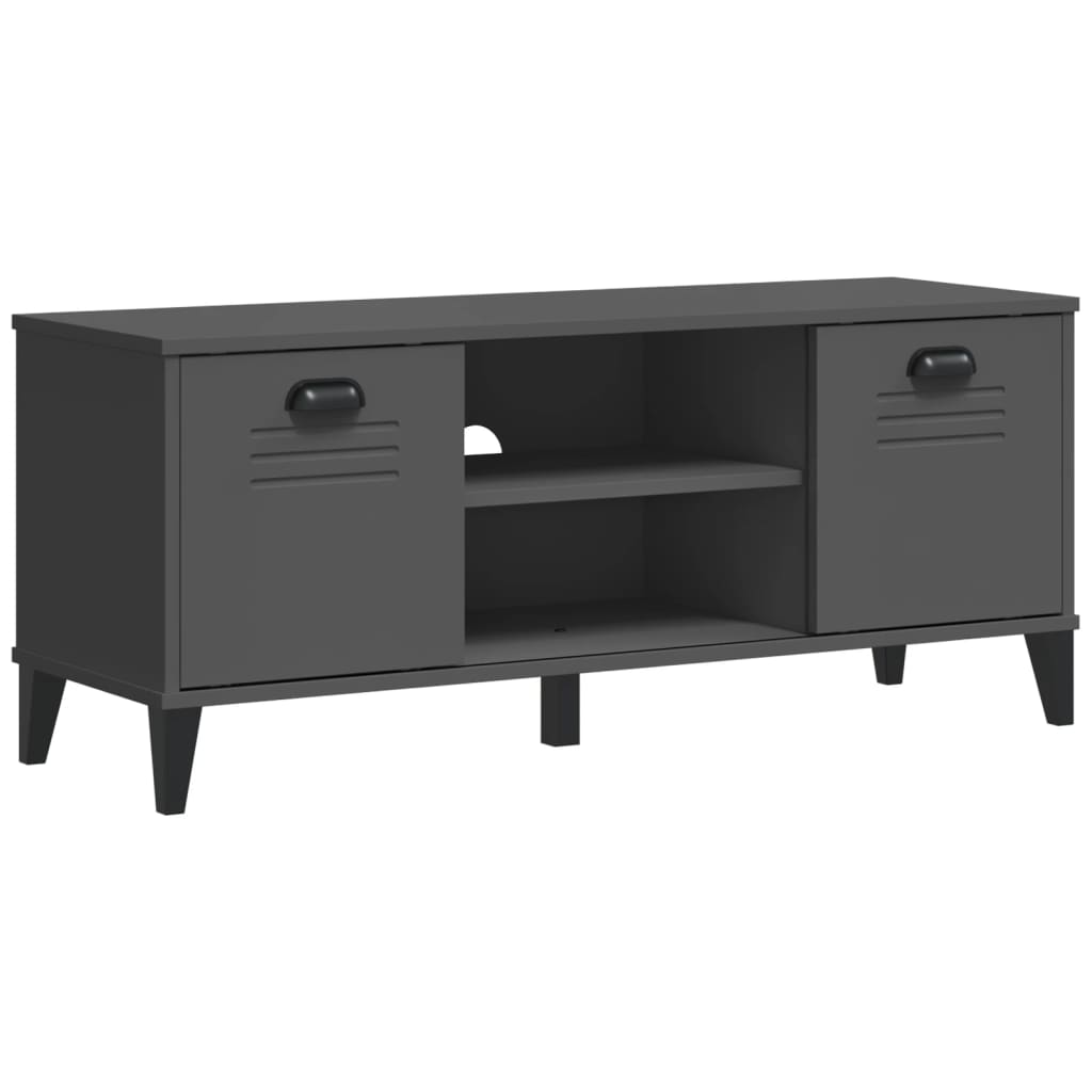 Vidaxl banco zapatero viken madera ingeniería antracita 106x35x45 cm