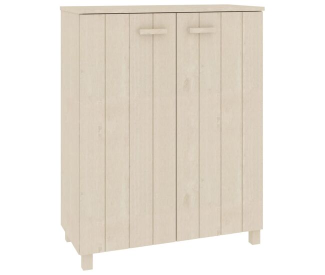 Vidaxl zapatero hamar madera pino maciza marrón miel 85x40x108 cm