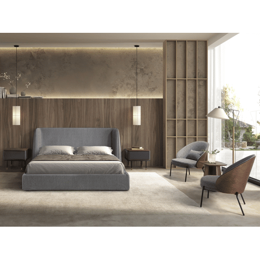 ANGEL CERDA Cama em tecido design atual