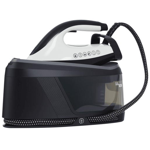 HOMCOM Ferro com Caldeira 2800W 100 gmin 8 Bares Função ECO Base de Cerâmica Dupla Camada Engomagem Vertical Potente Desligamento Automático Sistema Anticalcário Autolimpeza Depósito Amovível 2 L Azul