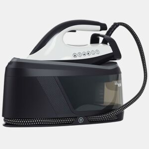 HOMCOM Ferro com Caldeira 2800W 100 gmin 8 Bares Função ECO Base de Cerâmica Dupla Camada Engomagem Vertical Potente Desligamento Automático Sistema Anticalcário Autolimpeza Depósito Amovível 2 L Azul