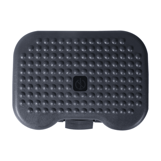 HOMCOM Apoio de pés ergonômico ajustável para escritório 46 x 35 cm Cinza escura