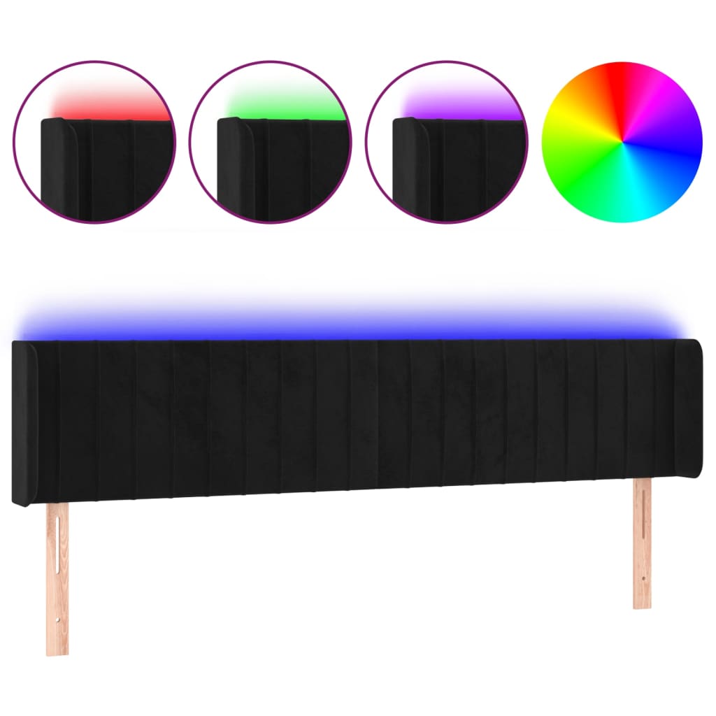 Cabecero Con Led 163 Negro
