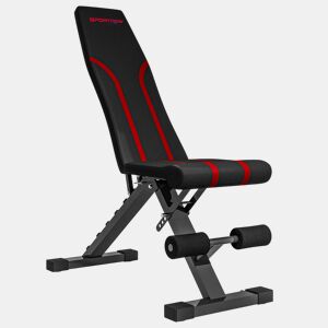 SPORTNOW Banco de Abdominais Ajustável Banco de Musculação Dobrável para Treino de Corpo Completo em Casa Ginásio 82x35x42,5-107 cm Preto