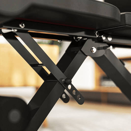 SPORTNOW Banco de Abdominais Ajustável Banco de Musculação Dobrável para Treino de Corpo Completo em Casa Ginásio 82x35x42,5-107 cm Preto