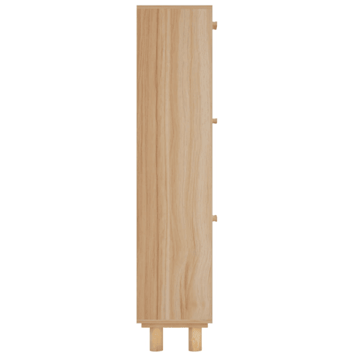 vidaXL Sapateira 52x25x115 cm derivados madeiravime natural castanho vidaXL Sapateira 52x25x115 cm derivados madeiravime natural castanho