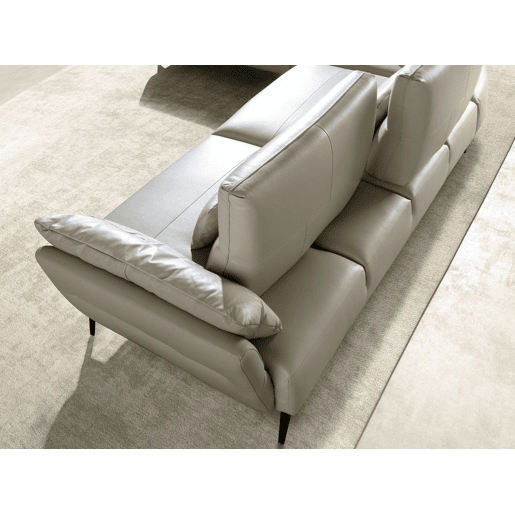 ANGEL CERDA Sofá chaise longue em pele