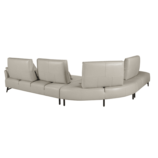 ANGEL CERDA Sofá chaise longue em pele