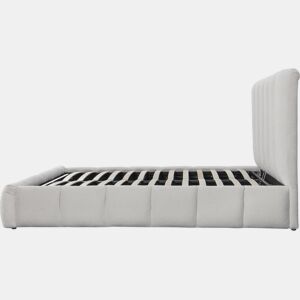 Cama Boucle com baú Annie - 160 x 200 cm - Branco