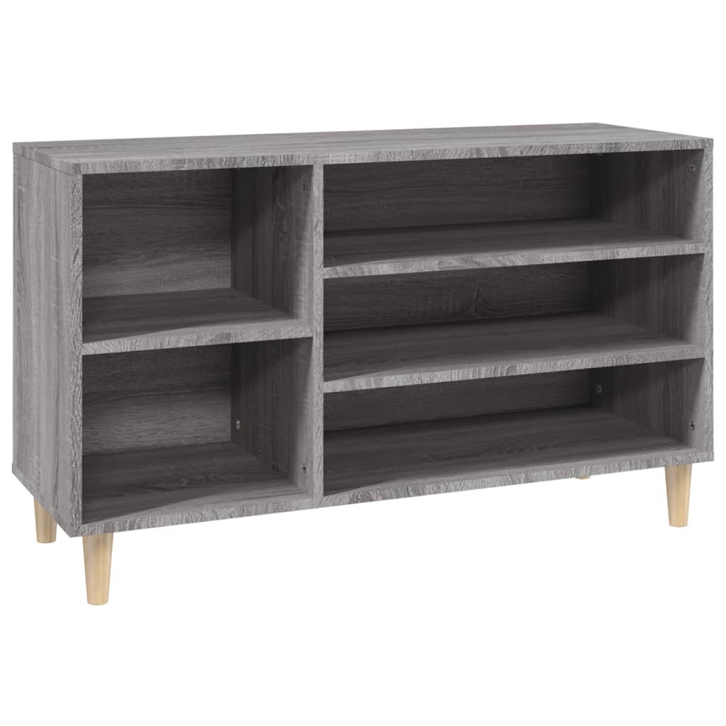 Vidaxl mueble zapatero madera contrachapada gris sonoma 102x36x60 cm