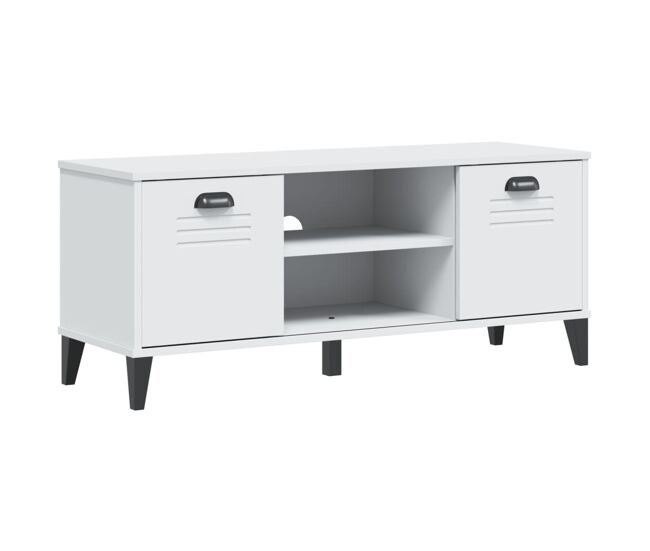 Vidaxl banco zapatero viken madera de ingeniería blanco 106x35x45 cm