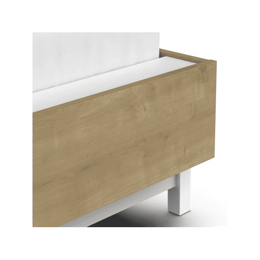 Cama de casal retrátil Craft - Madeira - 140 x 200 cm - Castanho