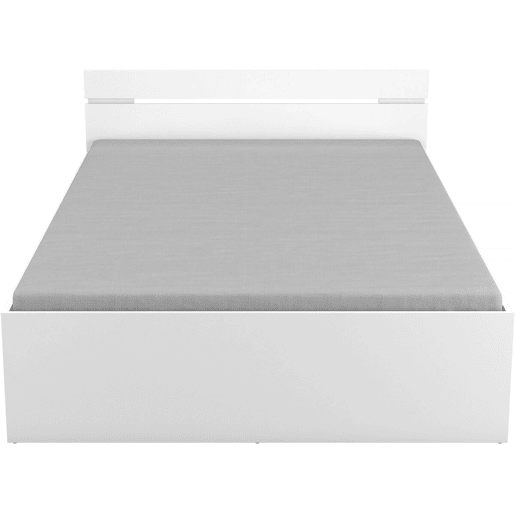 Cama de casal em madeira Michigan - 140 x 200 cm - Branca
