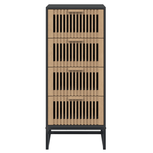 vidaXL Aparador alto 40x30x95 derivados de madeira preto vidaXL Aparador alto 40x30x95 derivados de madeira preto