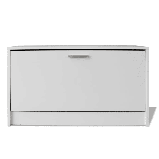 vidaXL Banco sapateira 80x24x45 cm branco