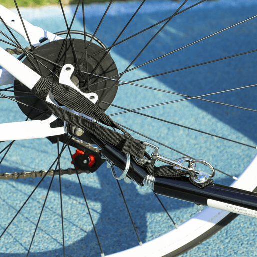 HOMCOM Reboque de Bicicleta para Crianças acima de 18 Meses Reboque de Bicicleta com 2 Lugares com Cinto de Segurança Espaço de Armazenamento e Sistema de Amortecimento 140x88x90 cm Azul