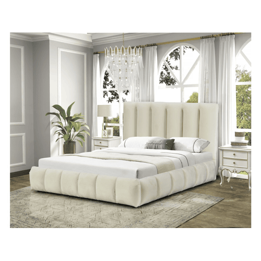 Cama com baú Annie 180 x 200 cm - Bege