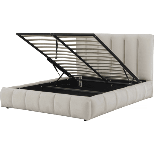 Cama com baú Annie 180 x 200 cm - Bege