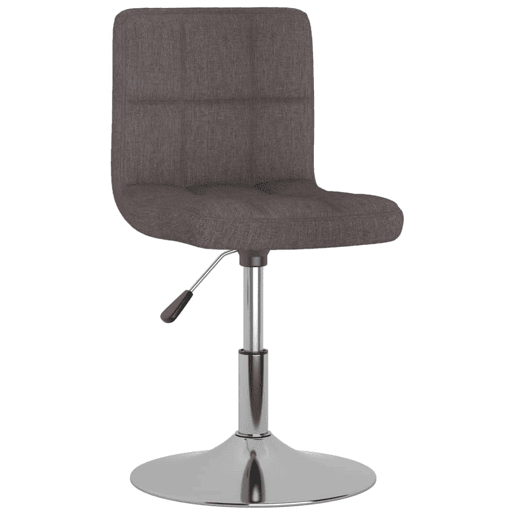 vidaXL Cadeiras de jantar giratórias 6 pcs tecido cinzento-acastanhado