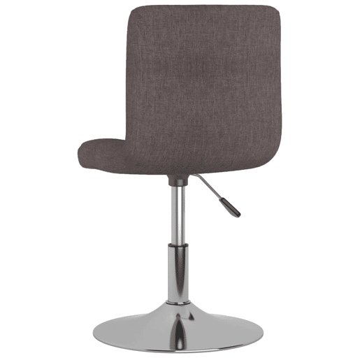 vidaXL Cadeiras de jantar giratórias 6 pcs tecido cinzento-acastanhado