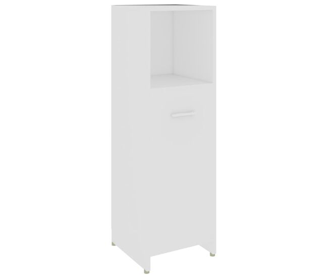 Vidaxl armario de baño madera contrachapada blanco 30x30x95 cm