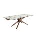 ANGEL CERDA Mesa comedor extensible 240x100 ANGEL CERDA Mesa comedor extensible 240x100 Blanco/ Madera