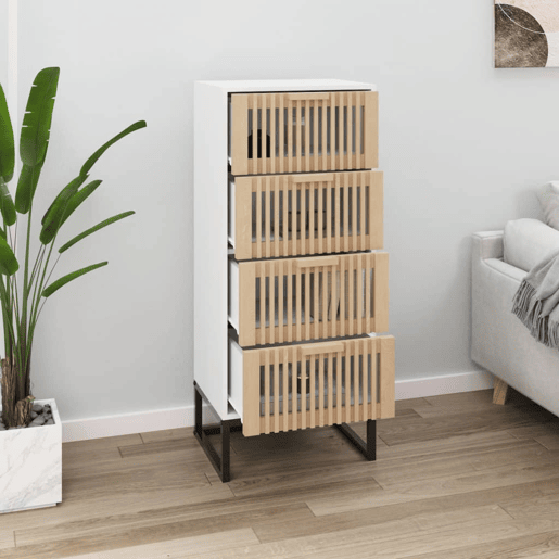 vidaXL Aparador alto 40x30x95 derivados de madeira branco vidaXL Aparador alto 40x30x95 derivados de madeira branco