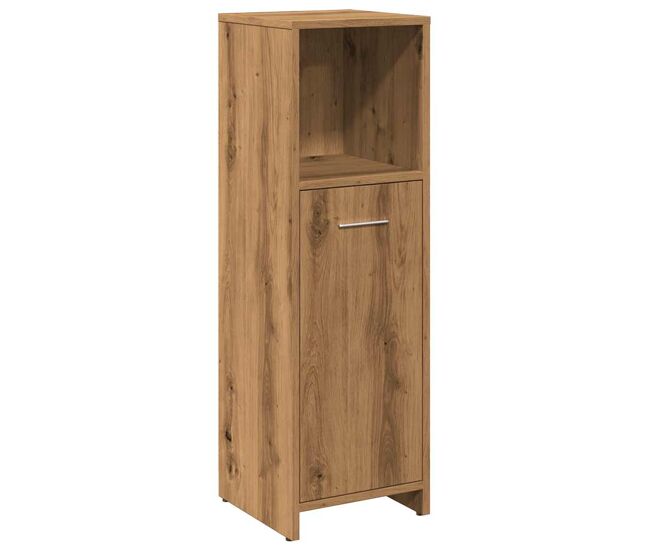 Vidaxl armario de baño madera contrachapada roble artisan 30x30x95 cm