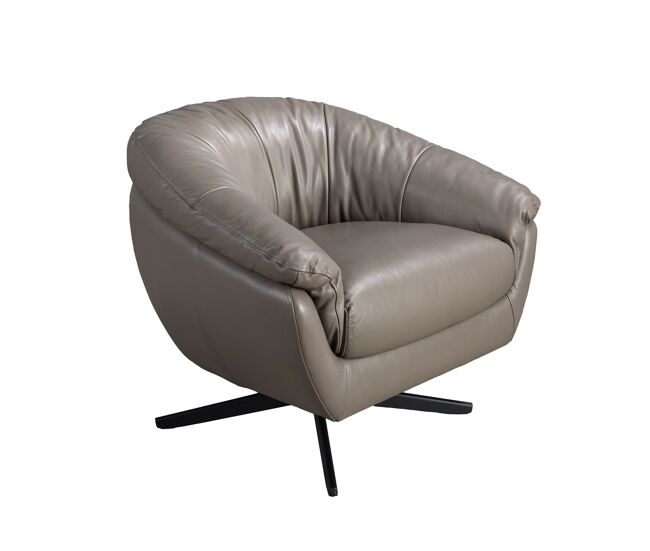 Angel cerda sillón giratorio piel gris